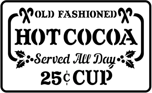 HOT COCOA JRV Stencil