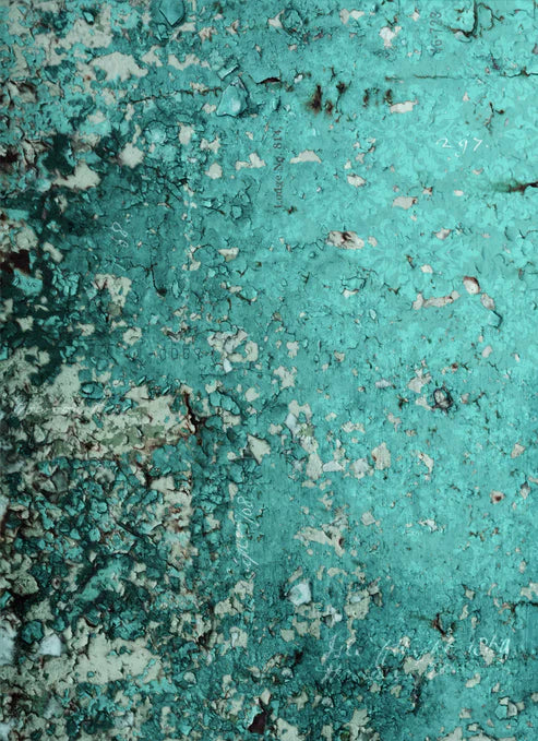 Teal Texture - Roycycled Decoupage Paper FREE SHIPPING