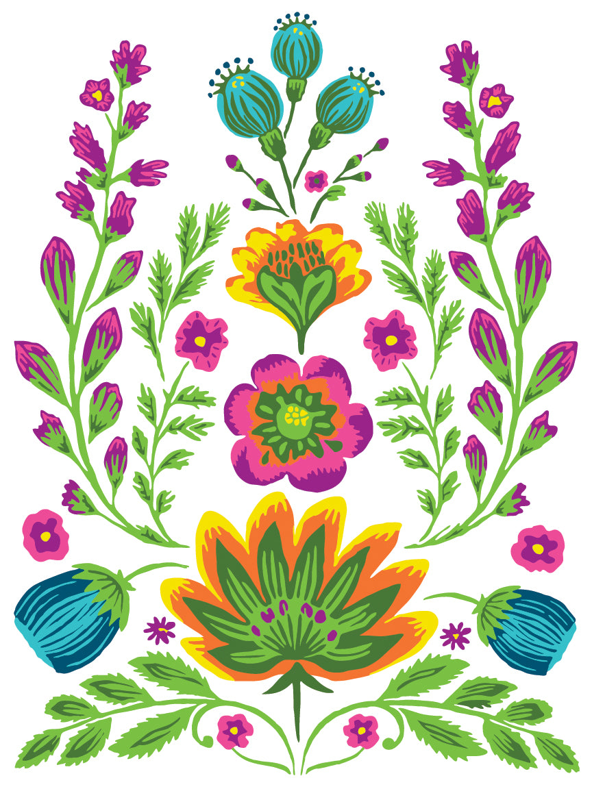 Paint Inlay | VIDA FLORA Designed by Debi Beard of DIY Paint | IOD Iron Orchid Designs