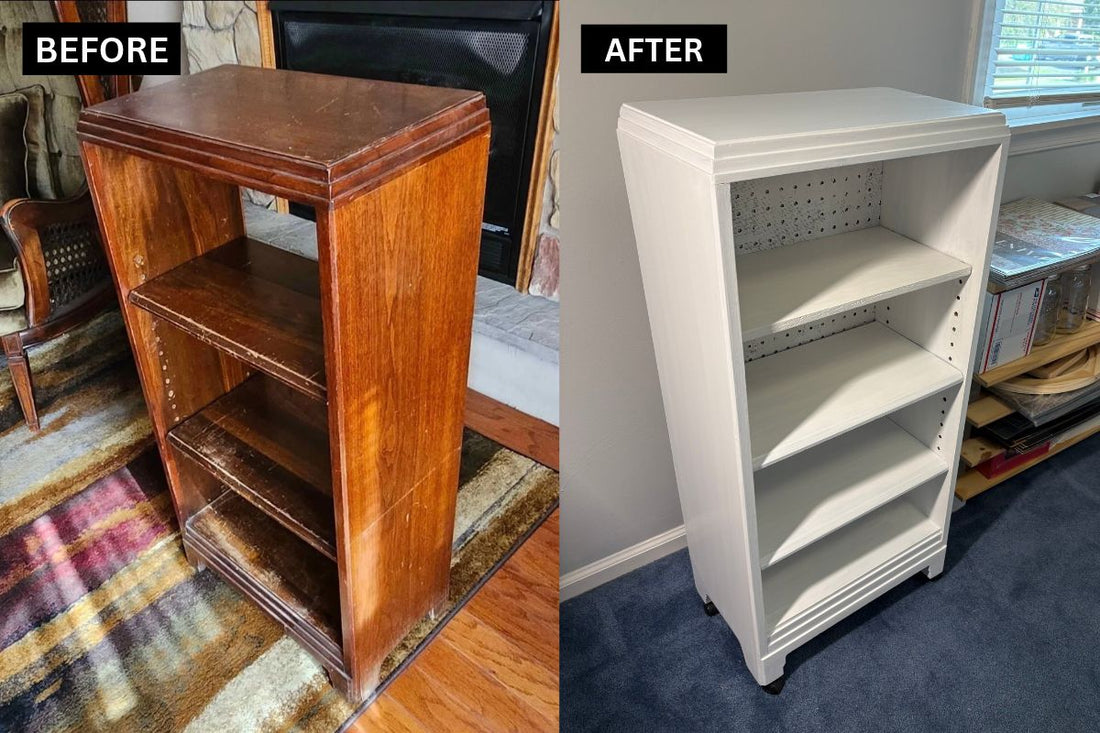 From Free Bookshelf to Rolling Craft Storage: A Furniture Rescue with a Clever Twist