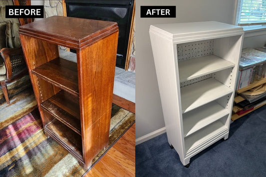 From Free Bookshelf to Rolling Craft Storage: A Furniture Rescue with a Clever Twist