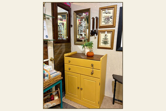 My $5 Yard Sale Cabinet Makeover — Complete with Surprise Castors!