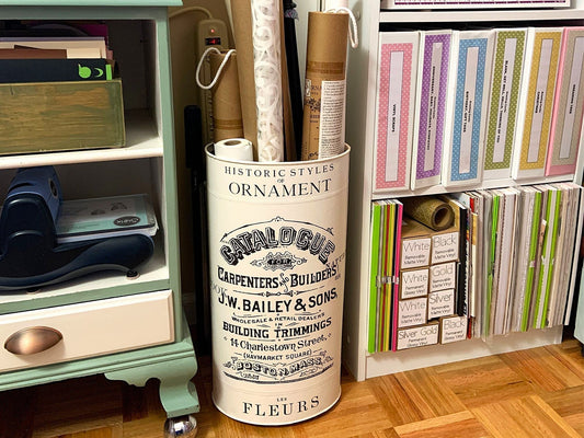 From Dingy Metal Wastebasket to Stylish Home Décor