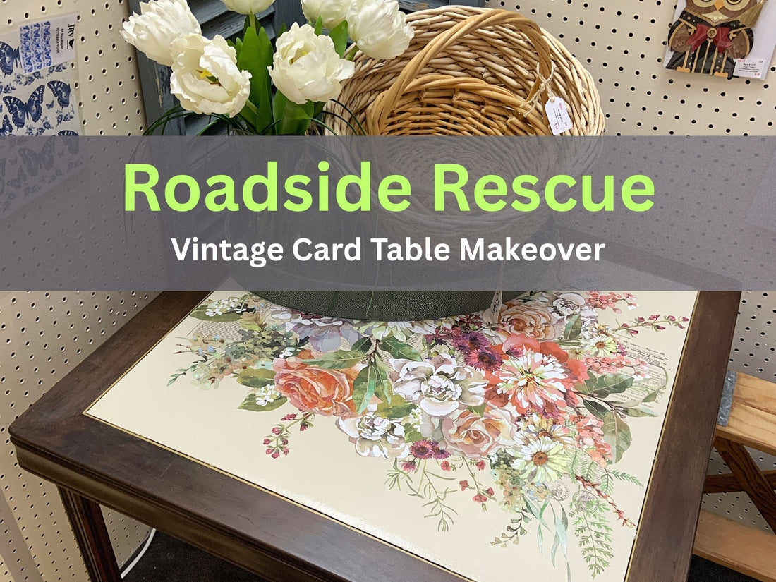 From Roadside Find to Beautiful Vintage Card Table Makeover