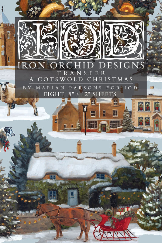 Transfer | A COTSWOLD CHRISTMAS | IOD Iron Orchid Designs LIMITED EDITION