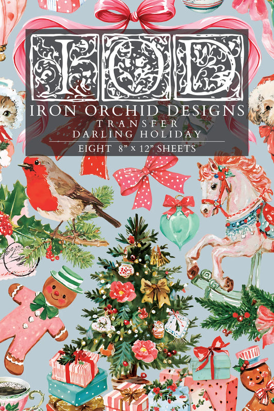 Transfer | DARLING HOLIDAY | IOD Iron Orchid Designs LIMITED EDITION