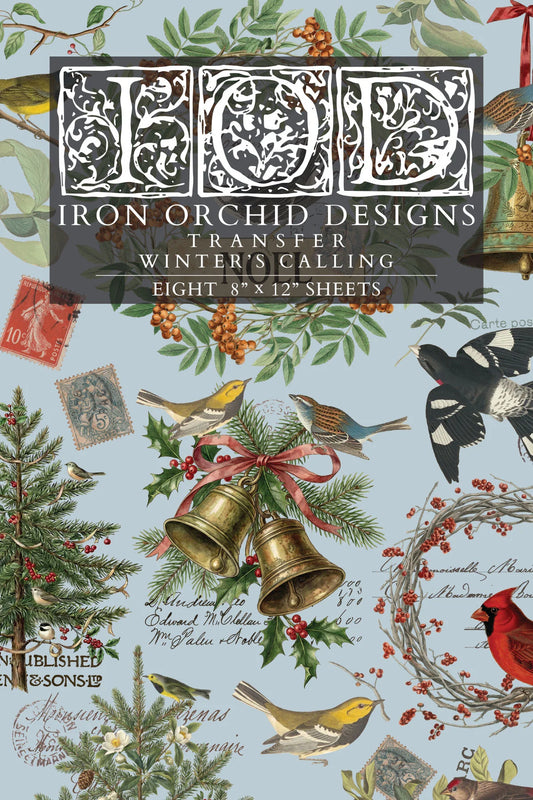 Transfer | WINTER'S CALLING | IOD Iron Orchid Designs LIMITED EDITION