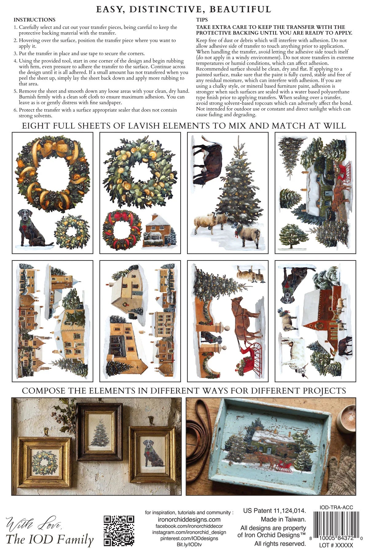 Transfer | A COTSWOLD CHRISTMAS | IOD Iron Orchid Designs LIMITED EDITION