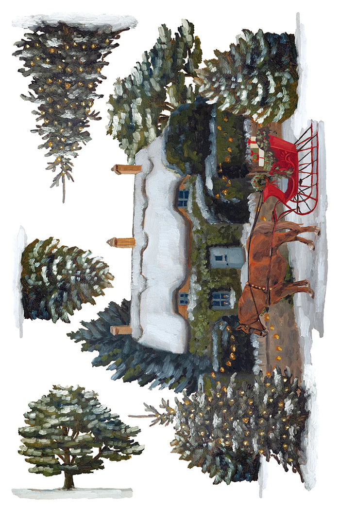 Transfer | A COTSWOLD CHRISTMAS | IOD Iron Orchid Designs LIMITED EDITION