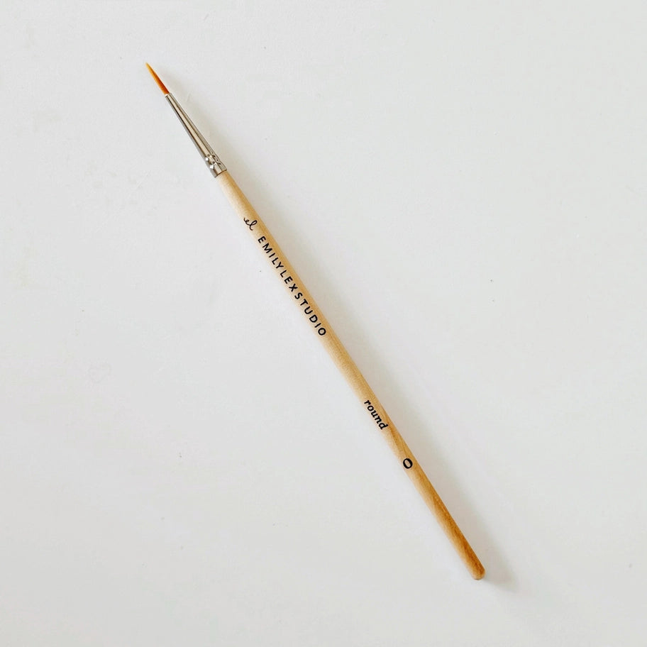 Emily Lex Studio | Watercolor Paintbrush Set of Five Wood Brushes