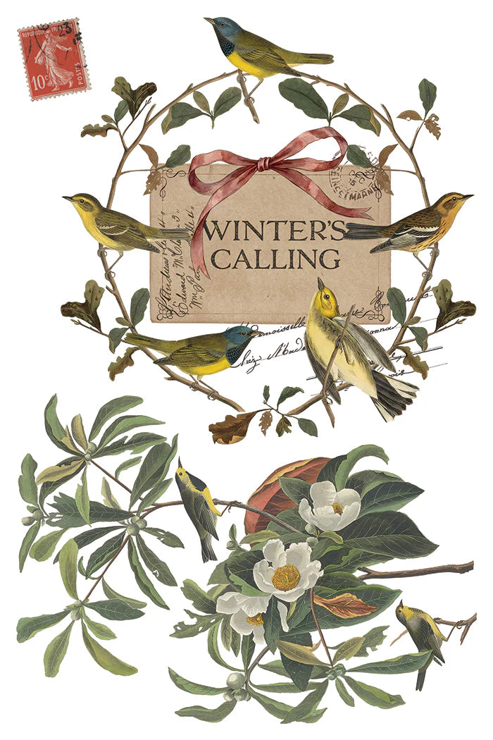Transfer | WINTER'S CALLING | IOD Iron Orchid Designs LIMITED EDITION
