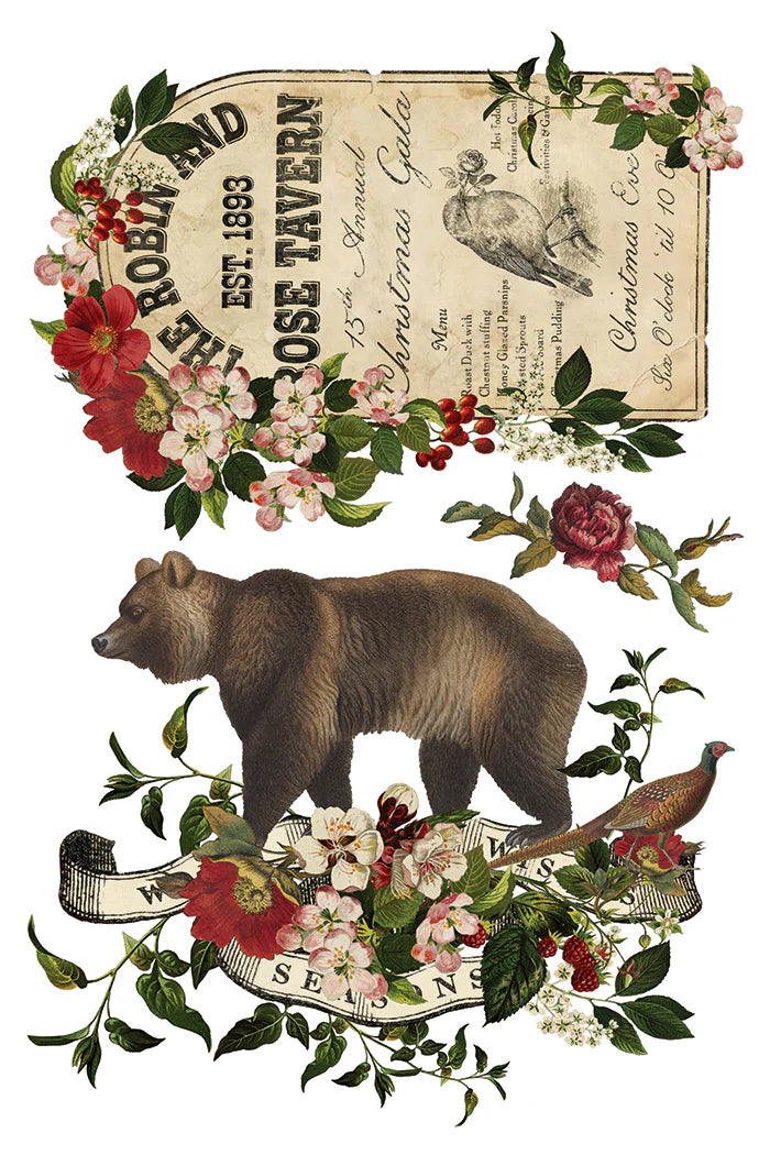 Transfer | STAG TAVERN | IOD Iron Orchid Designs LIMITED EDITION
