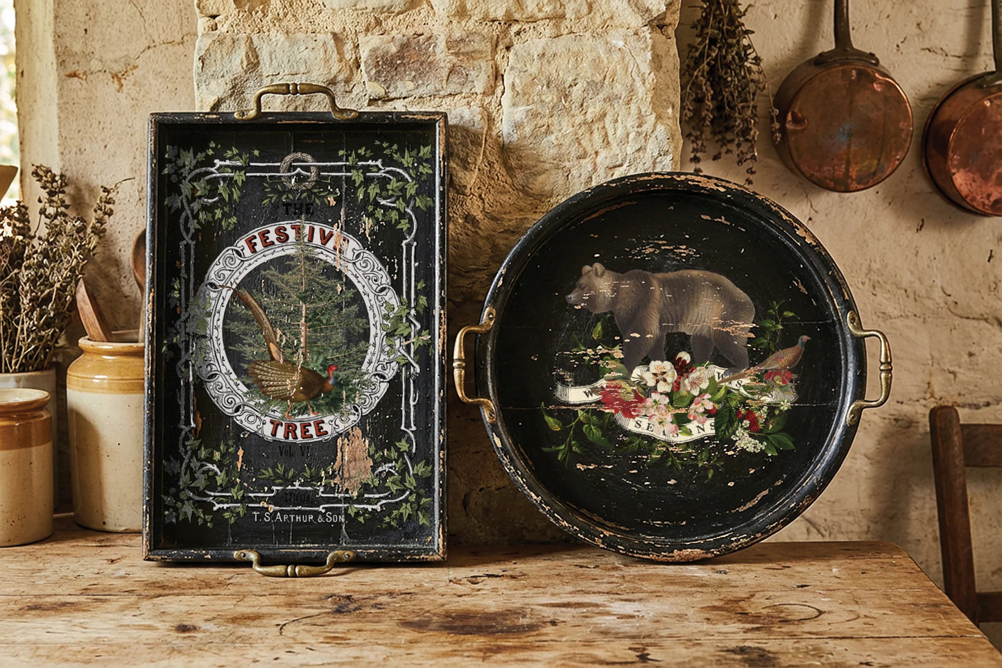 Transfer | STAG TAVERN | IOD Iron Orchid Designs LIMITED EDITION