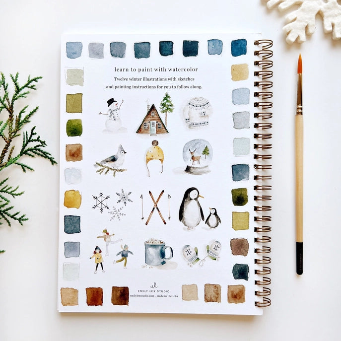 Emily Lex Studio | WINTER Watercolor Workbook