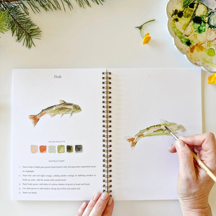 Emily Lex Studio | CAMPING Watercolor Workbook