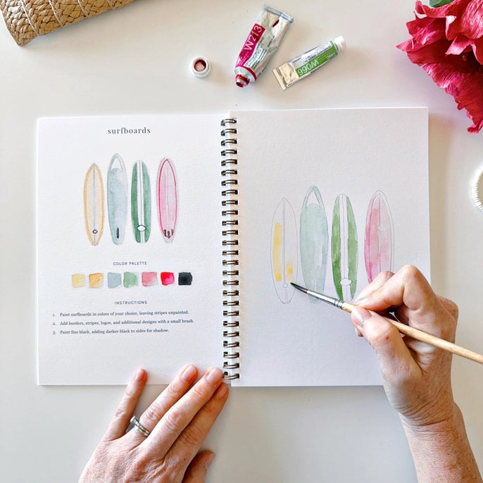 Emily Lex Studio | TROPICAL Watercolor Workbook