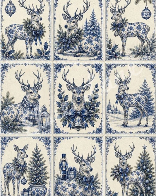 DECOPOSH | Blue Christmas Nine