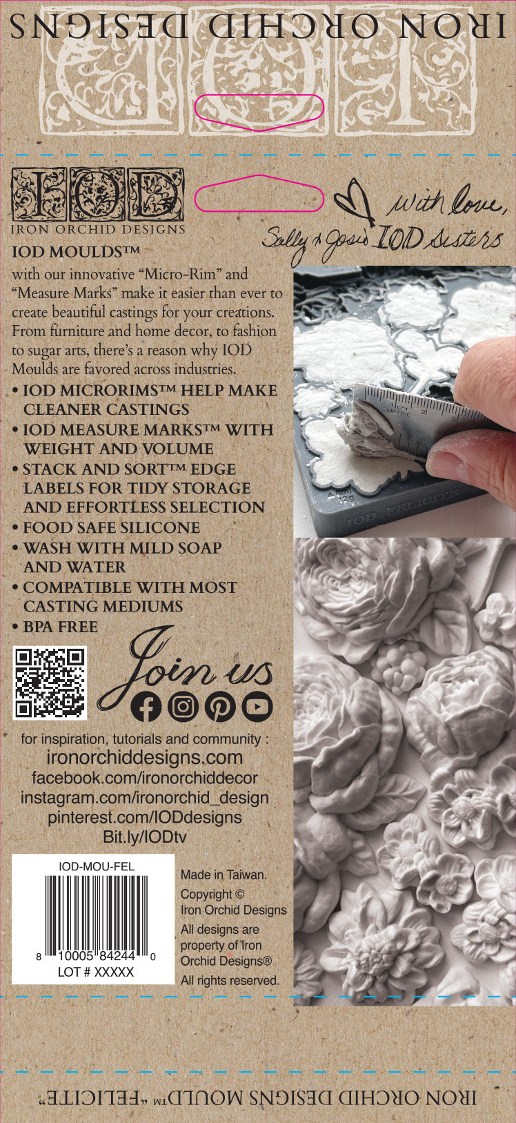 Mould | FELICITE | IOD Iron Orchid Designs