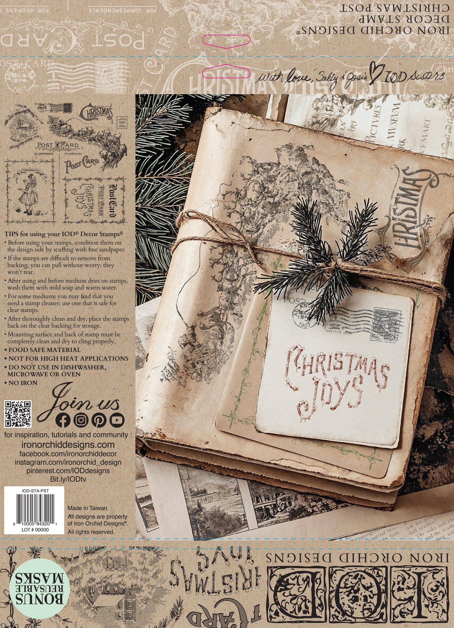 Stamp | CHRISTMAS POST | IOD Iron Orchid Designs