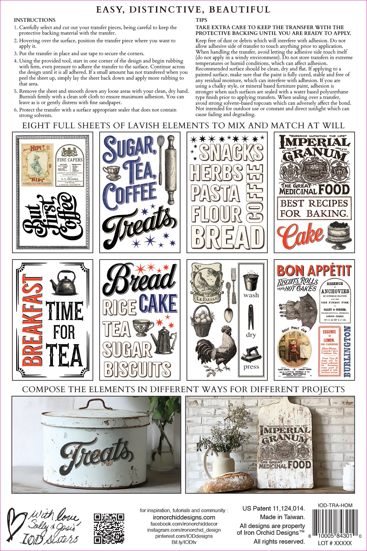 Transfer | HOME SWEET HOME | IOD Iron Orchid Designs