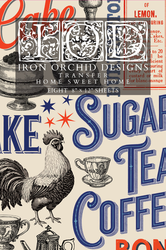 Transfer | HOME SWEET HOME | IOD Iron Orchid Designs