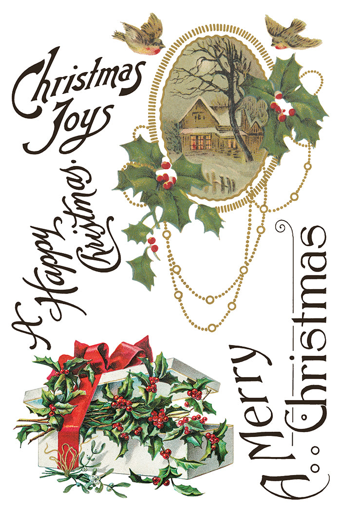 Transfer | CHRISTMAS JOY | IOD Iron Orchid Designs