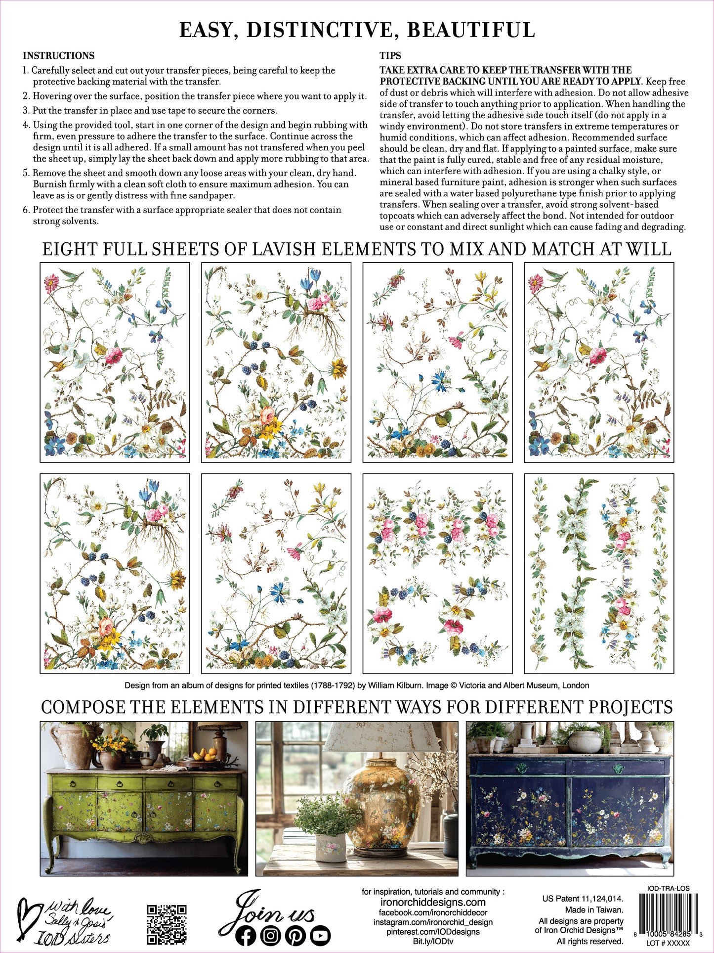 Transfer | LOST GARDEN | IOD Iron Orchid Designs