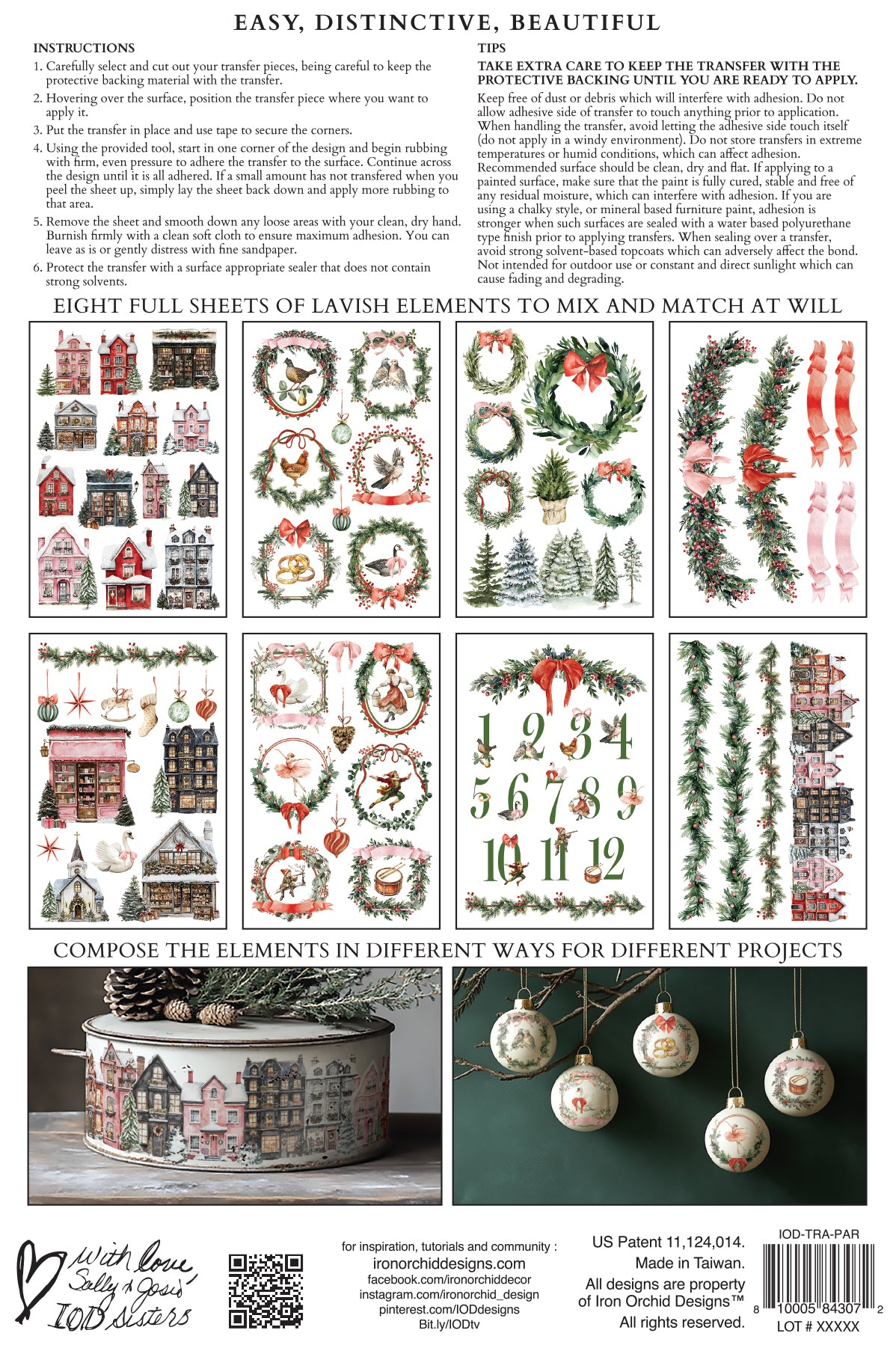 Transfer | PARTRIDGE LANE | IOD Iron Orchid Designs