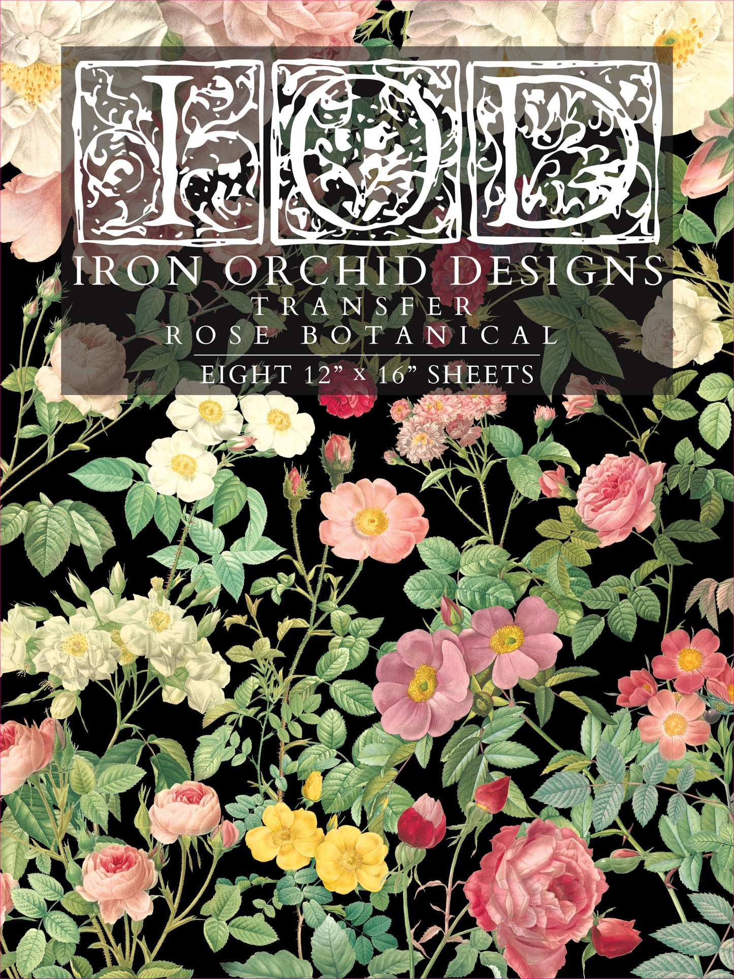 Transfer | ROSE BOTANICAL | IOD Iron Orchid Designs