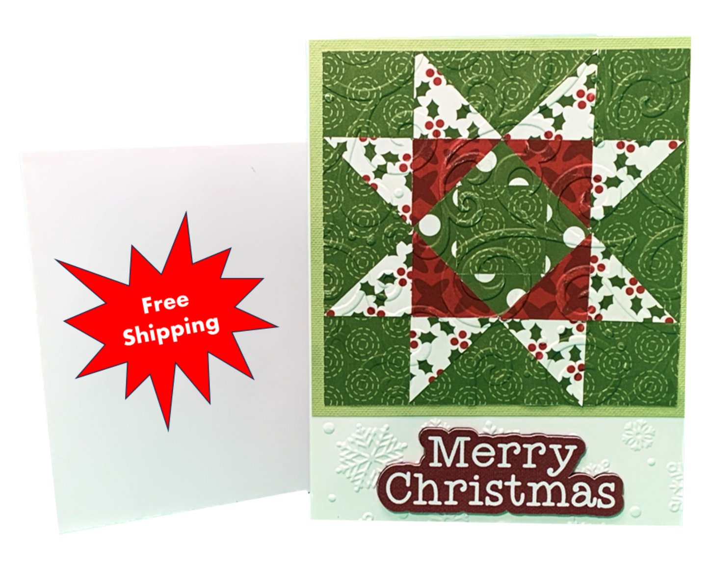 Christmas Card - Holly Star