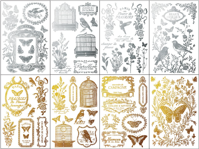 Gilded Transfer | PAPILLON | IOD Iron Orchid Designs