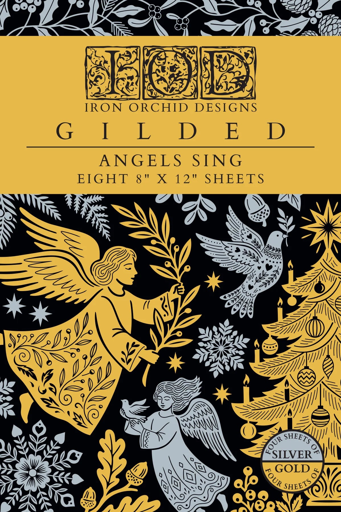 Gilded Transfer | ANGELS SING | IOD Iron Orchid Designs LIMITED EDITION