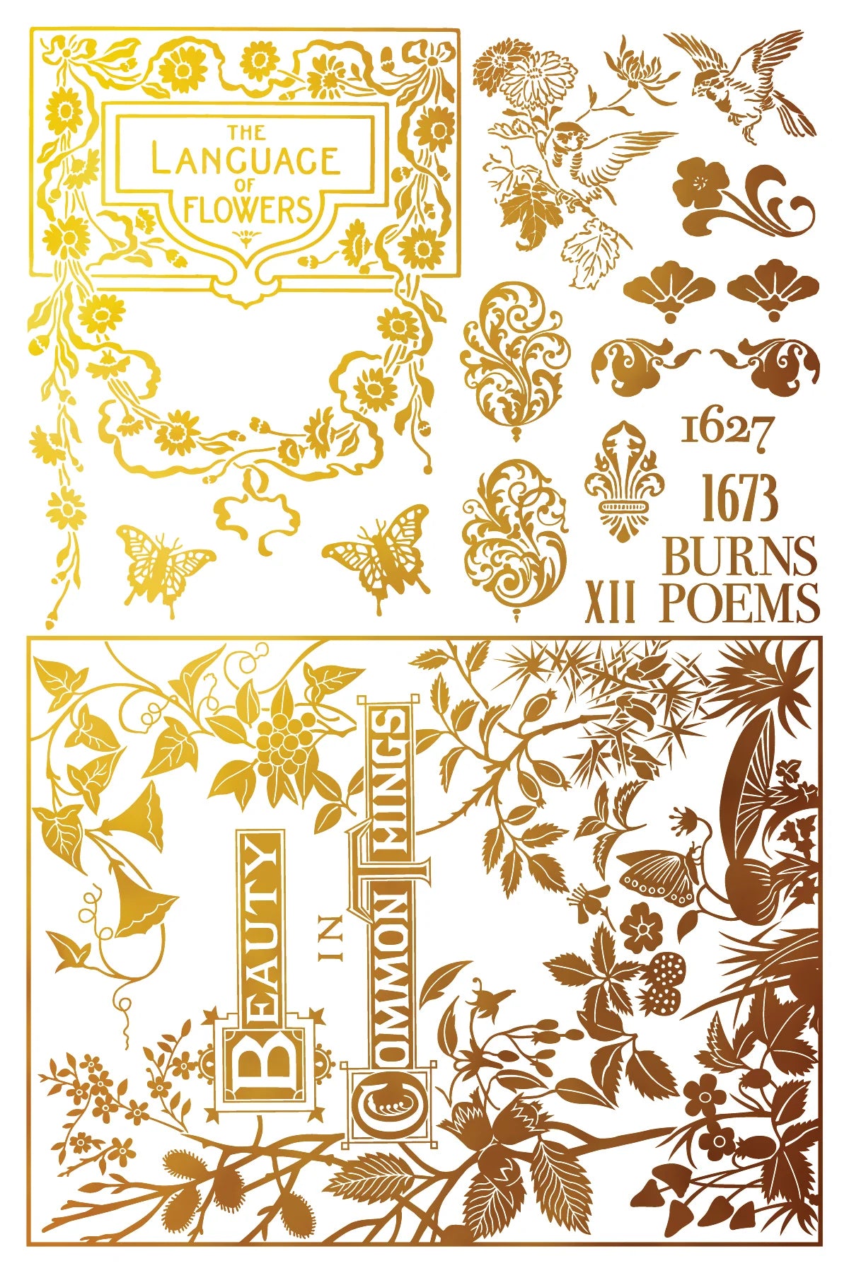 PRE-ORDER Gilded Transfer | ATHENAEUM | IOD Iron Orchid Designs