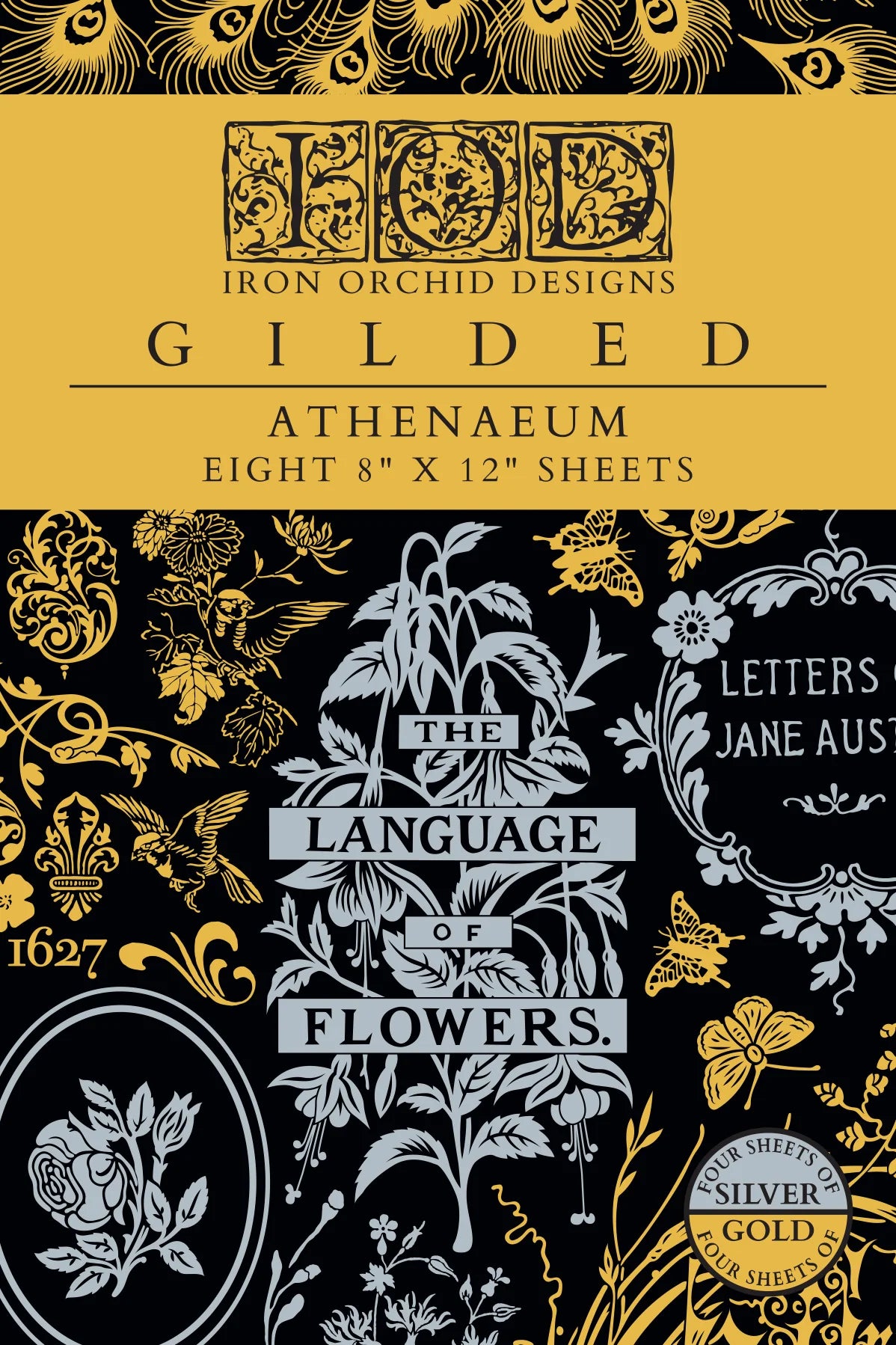 PRE-ORDER Gilded Transfer | ATHENAEUM | IOD Iron Orchid Designs