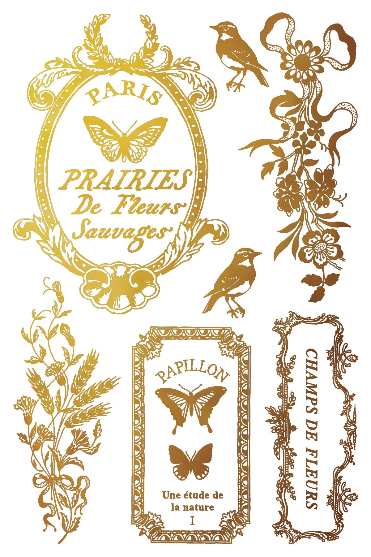 Gilded Transfer | PAPILLON | IOD Iron Orchid Designs
