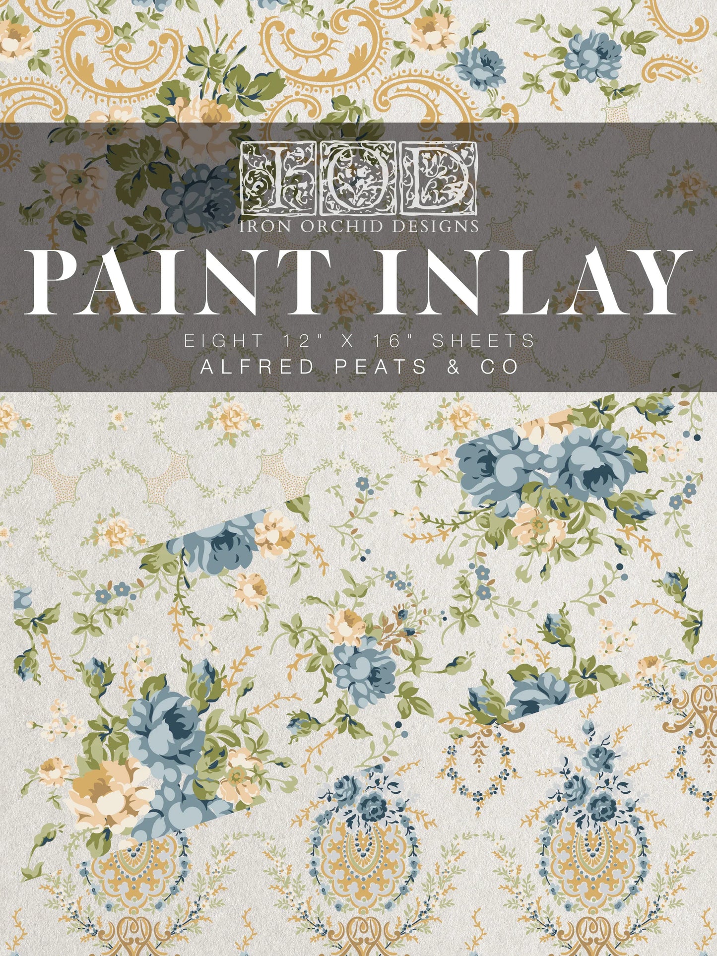 PRE-ORDER Paint Inlay | ALFRED PEATS & CO | IOD Iron Orchid Designs