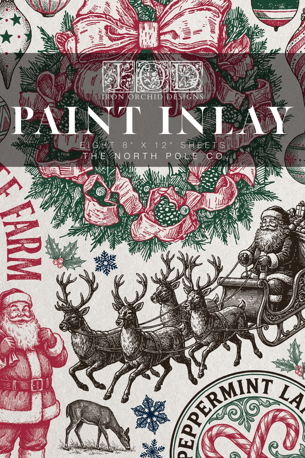Paint Inlay | THE NORTH POLE CO | IOD Iron Orchid Designs LIMITED EDITION
