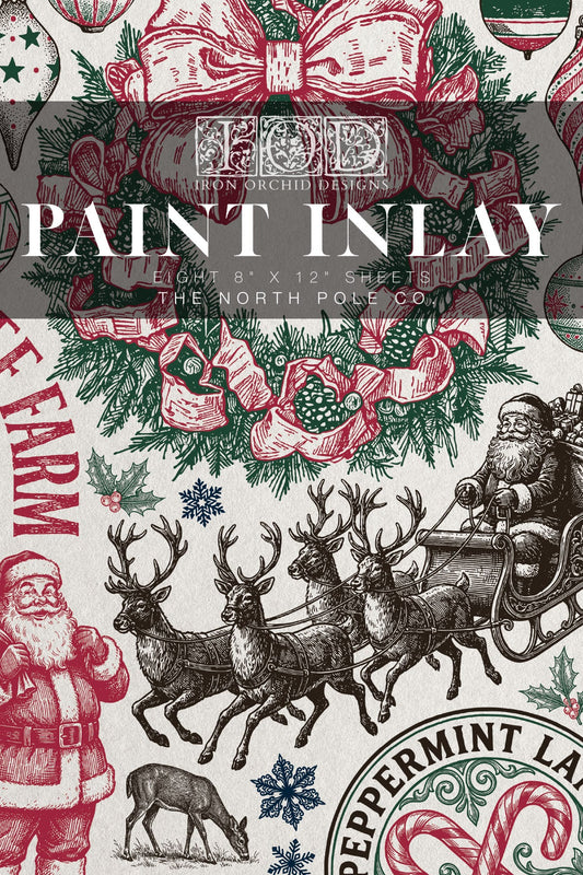 Paint Inlay | THE NORTH POLE CO | IOD Iron Orchid Designs LIMITED EDITION