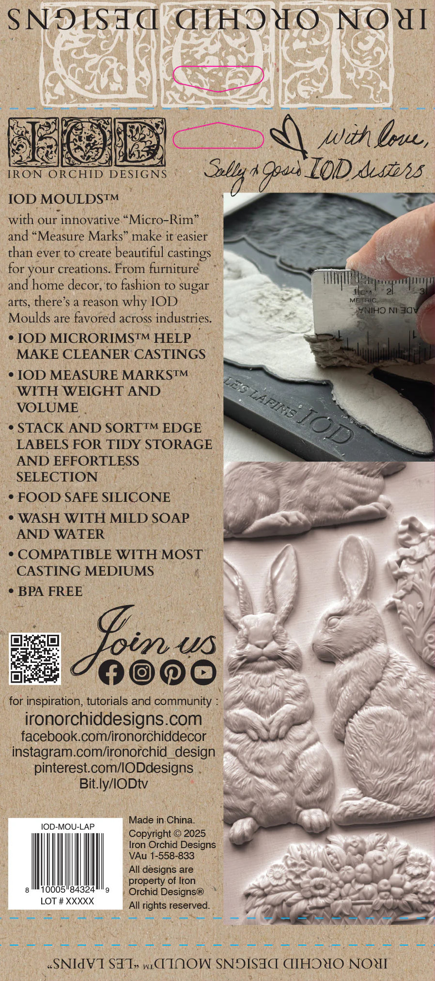 Mould | LES LAPINS | IOD Iron Orchid Designs
