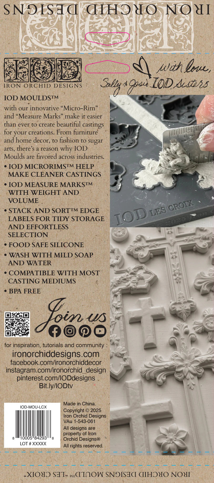 Mould | LES CROIX | IOD Iron Orchid Designs