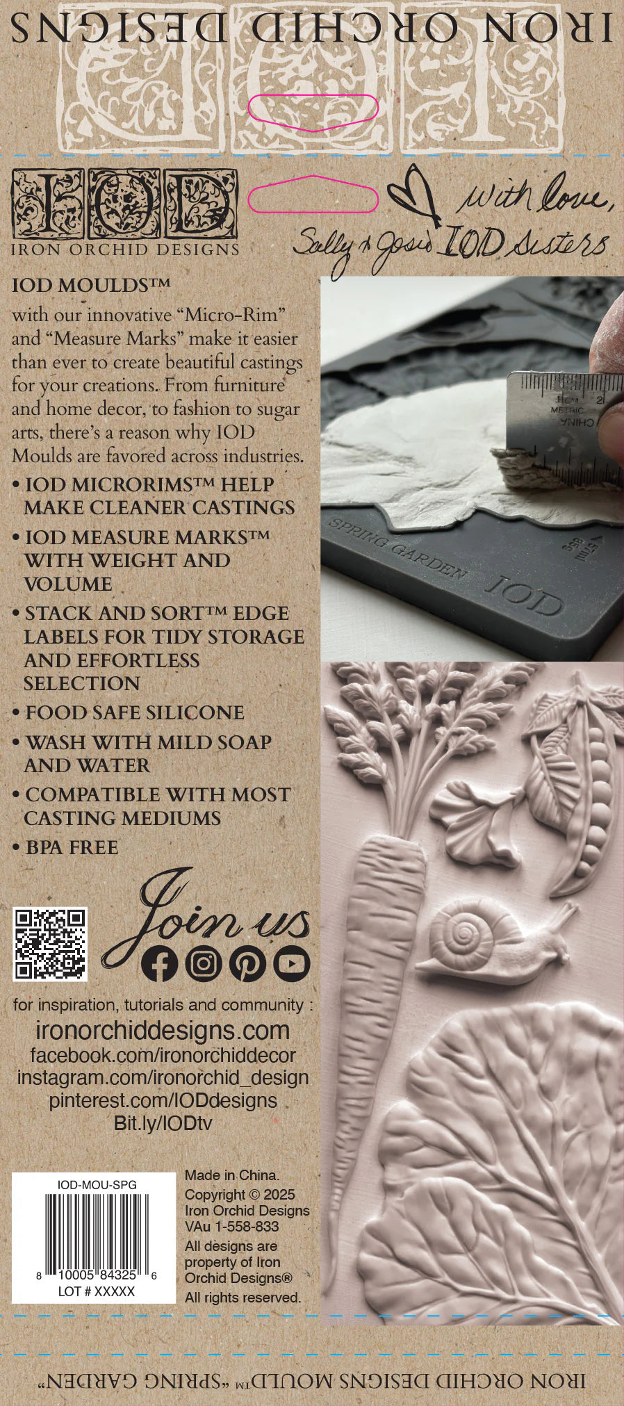 Mould | SPRING GARDEN | IOD Iron Orchid Designs