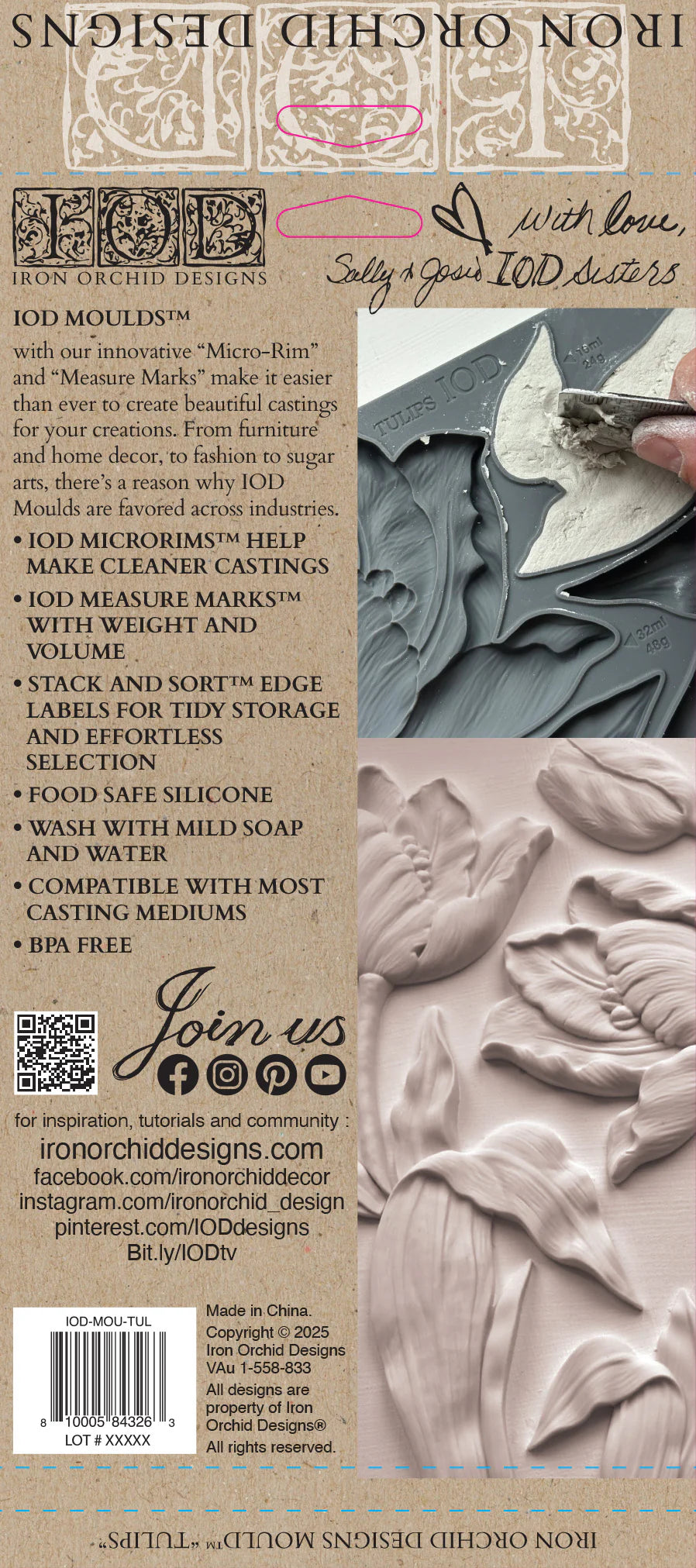 Mould | TULIPS | IOD Iron Orchid Designs