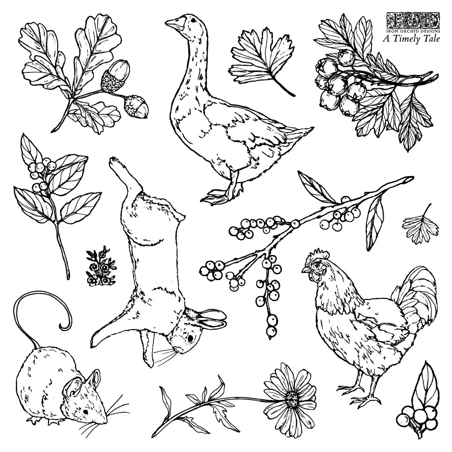 Stamp | A TIMELY TALE | IOD Iron Orchid Designs