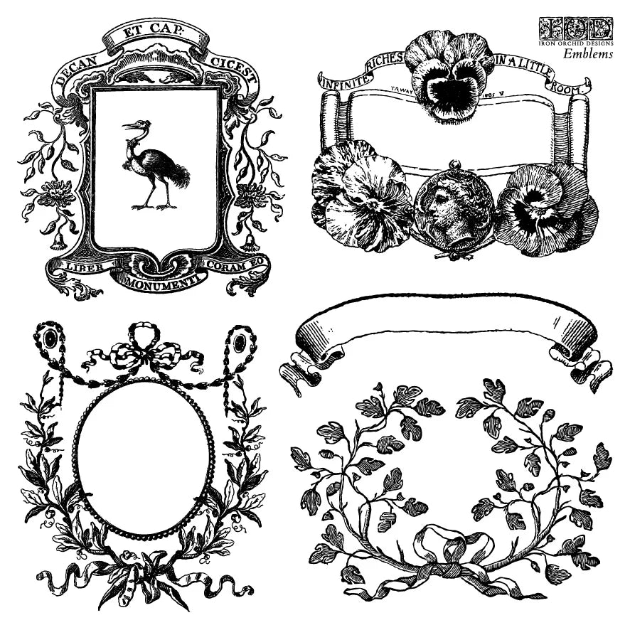 Stamp | EMBLEMS | IOD Iron Orchid Designs