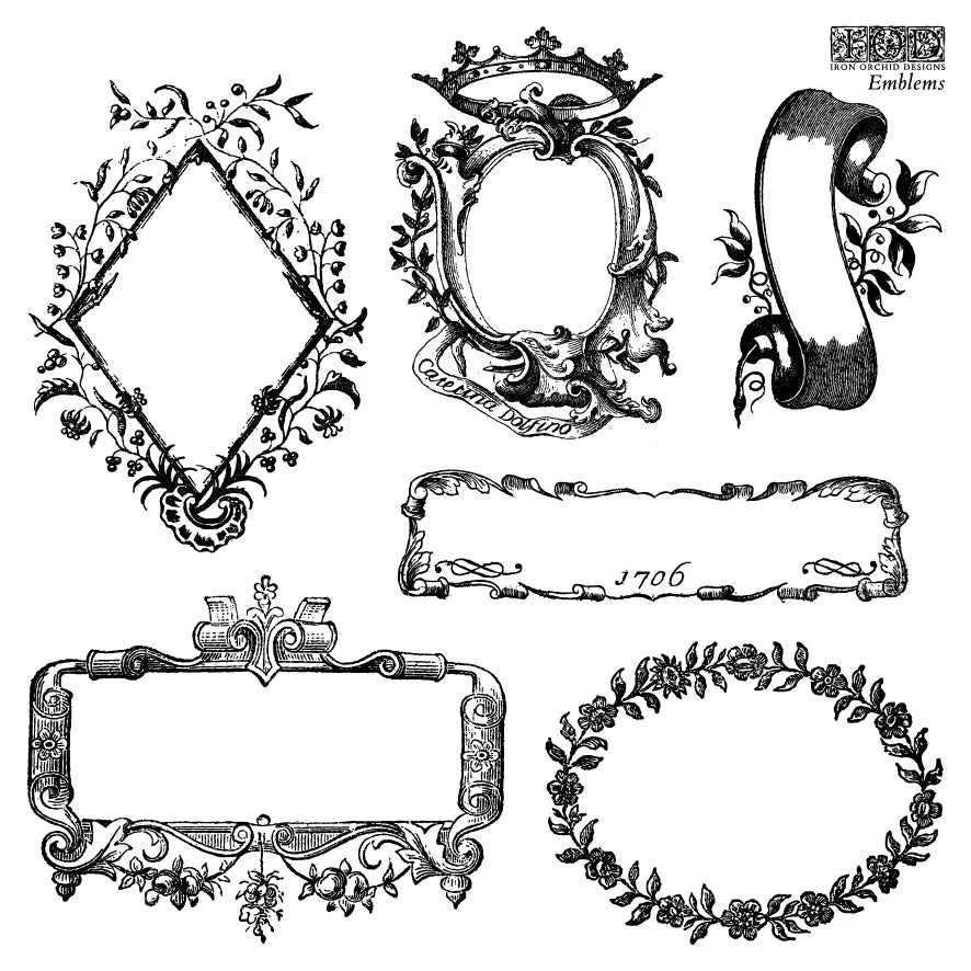 Stamp | EMBLEMS | IOD Iron Orchid Designs