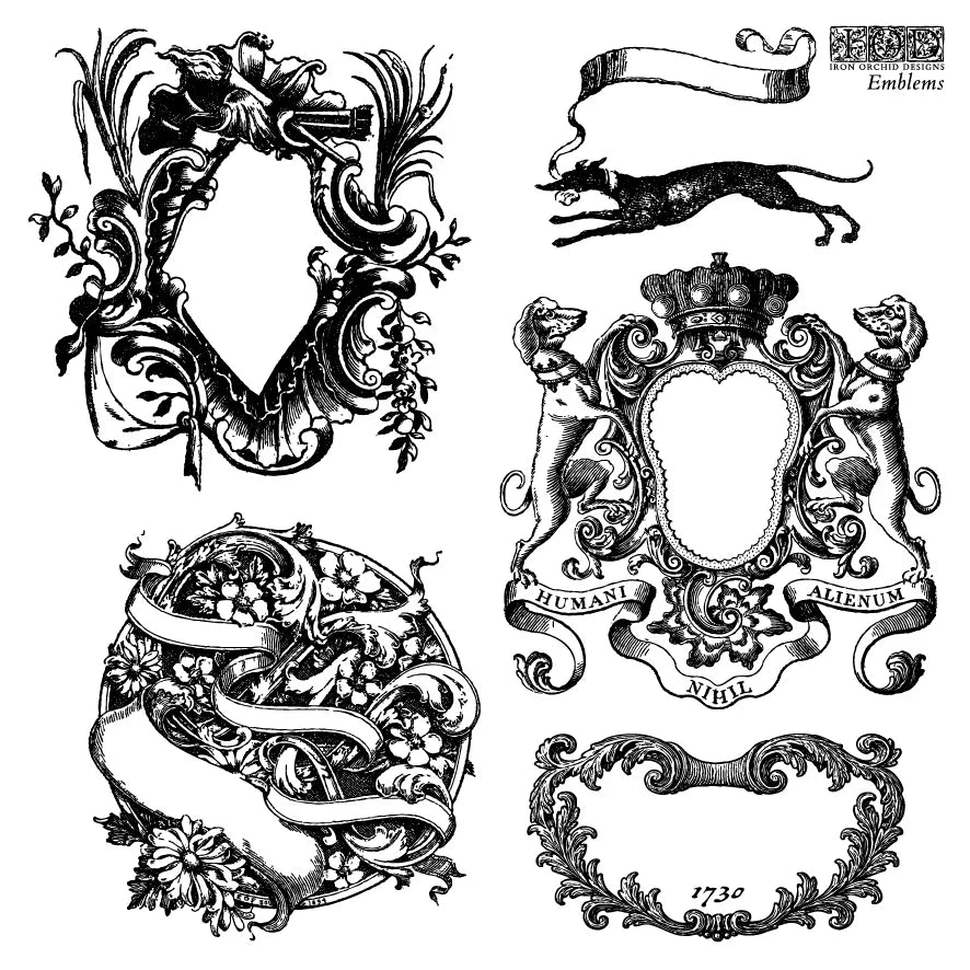 Stamp | EMBLEMS | IOD Iron Orchid Designs