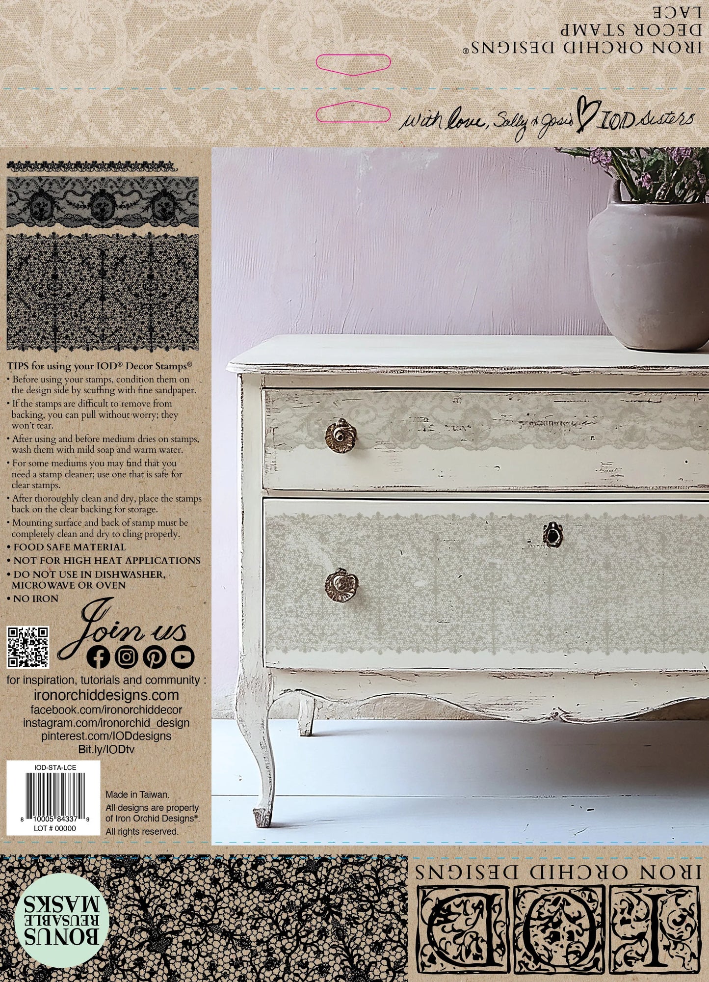 Stamp | LACE | IOD Iron Orchid Designs