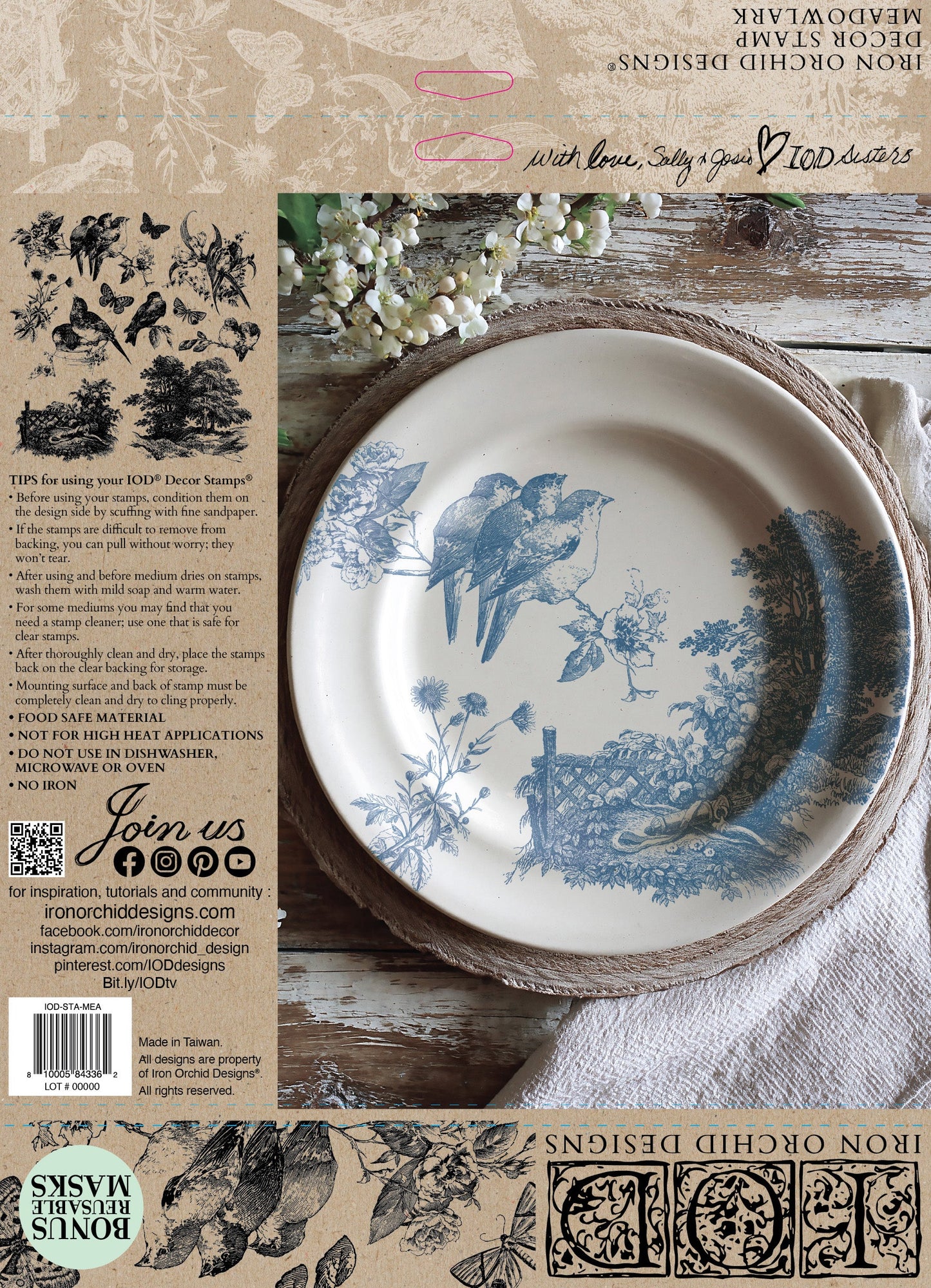 Stamp | MEADOWLARK| IOD Iron Orchid Designs