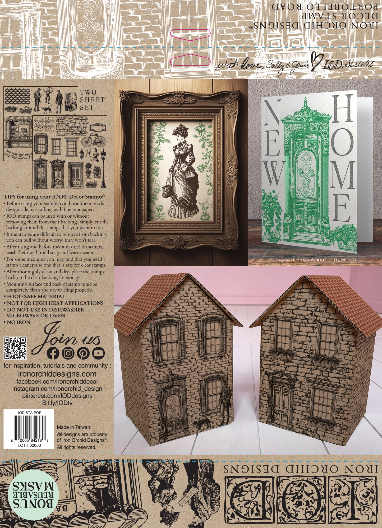 Stamp | PORTOBELLO ROAD | IOD Iron Orchid Designs