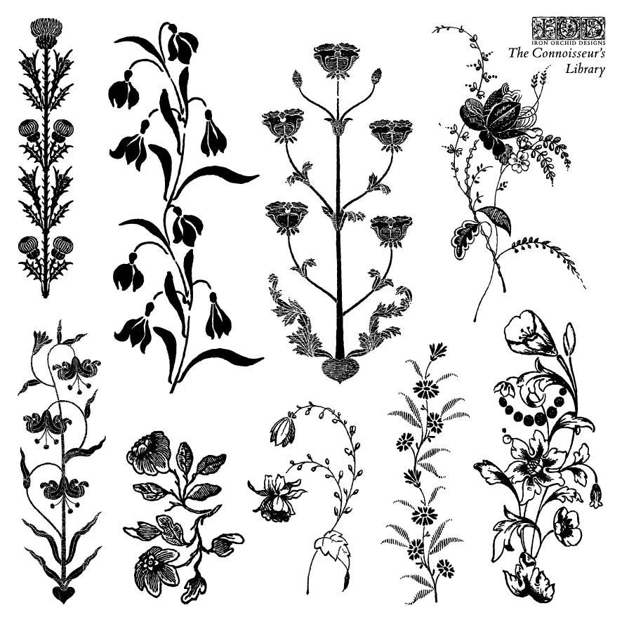 Stamp | THE CONNOISSEUR'S LIBRARY | IOD Iron Orchid Designs